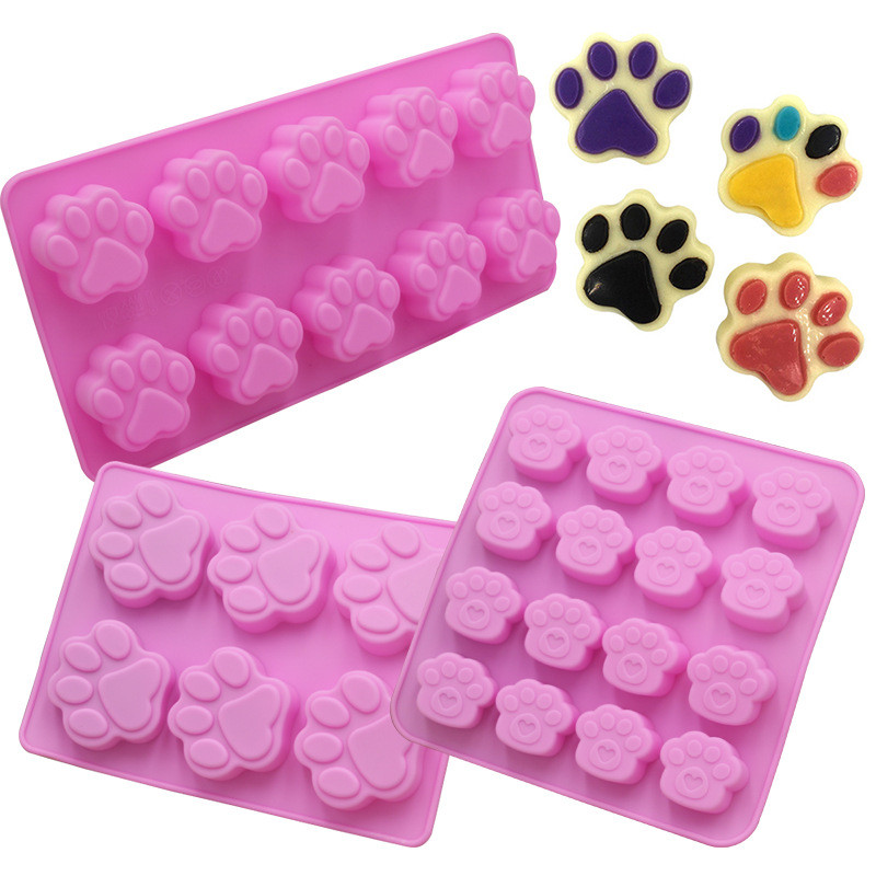 Soap Making Utensils - Cat Claw Shape Chocolate Silicone Mold