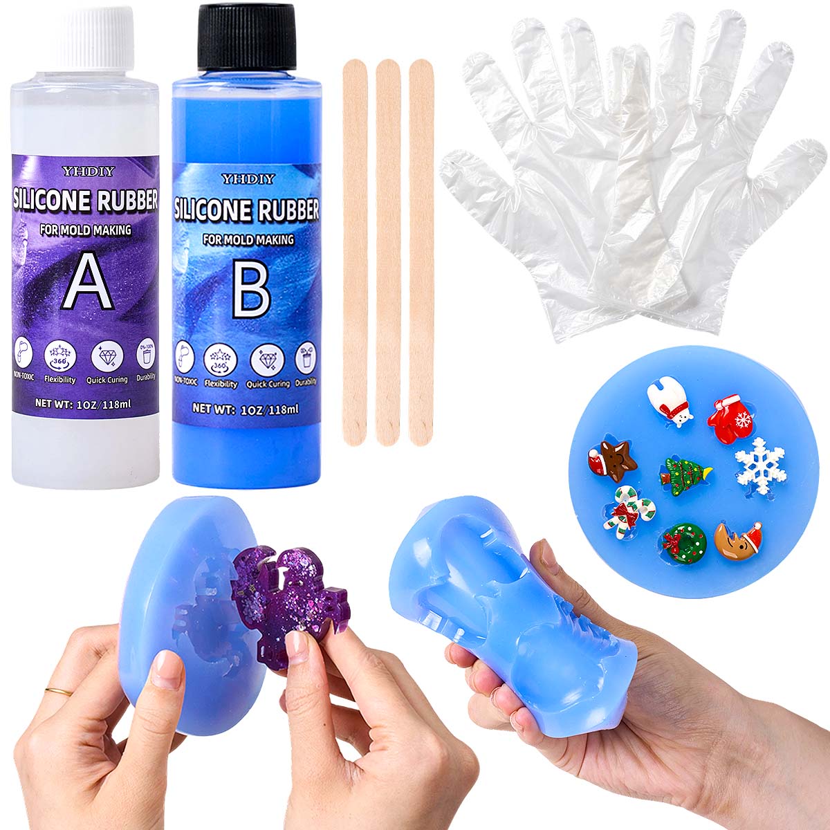 118ml/296ml Silicone Mold Maki - Soap Making Liquid ulasan dan harga