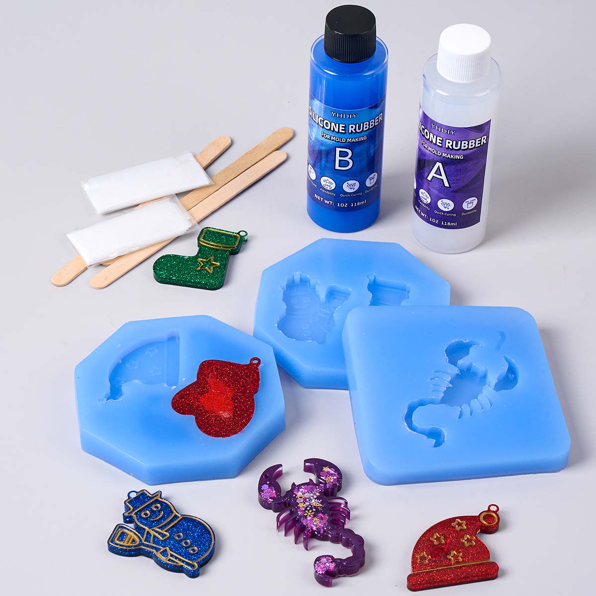 118ml/296ml Silicone Mold Maki - Soap Making Liquid ulasan dan harga