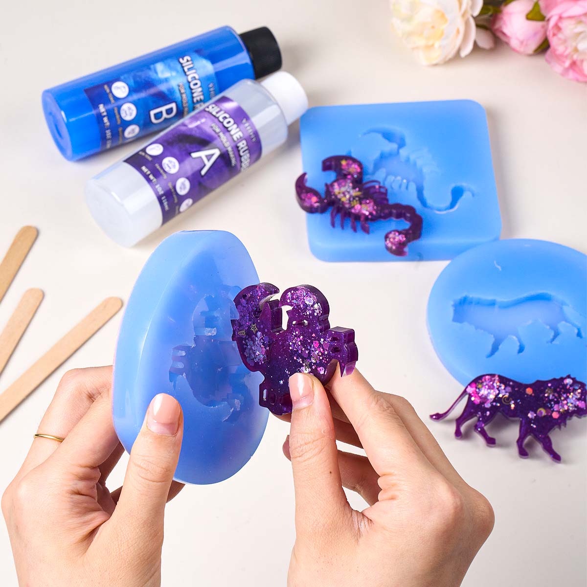 118ml/296ml Silicone Mold Maki - Soap Making Liquid ulasan dan harga