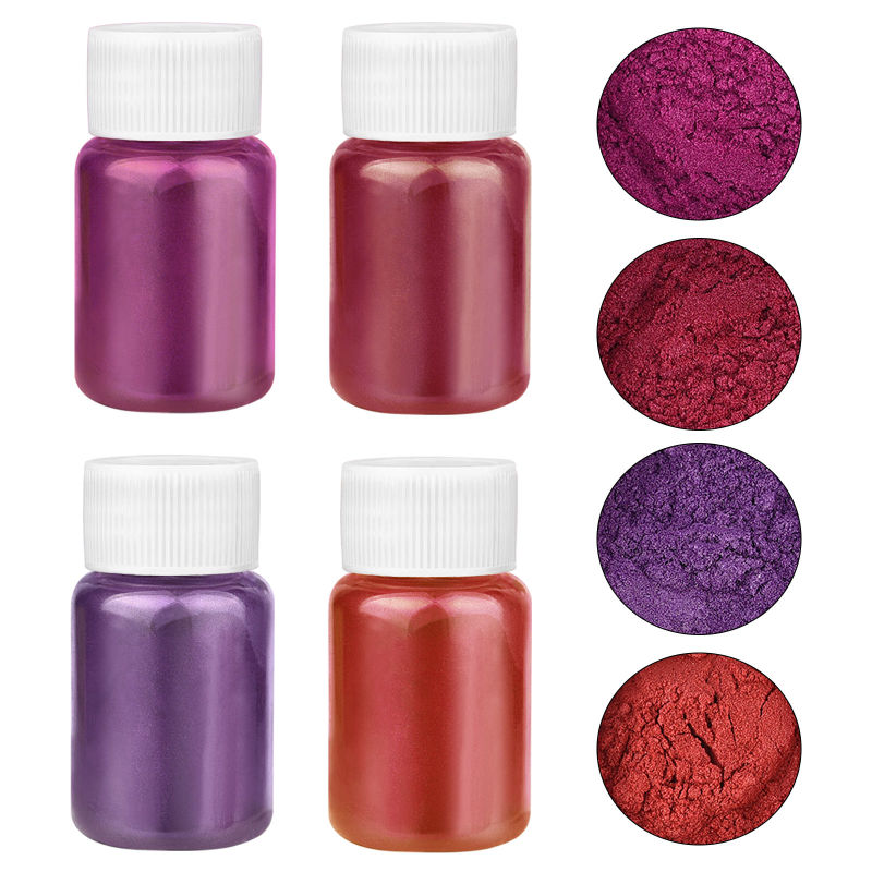 4 Colors/Set Pearlescent Powde - Mica Powder Colorant ulasan dan harga