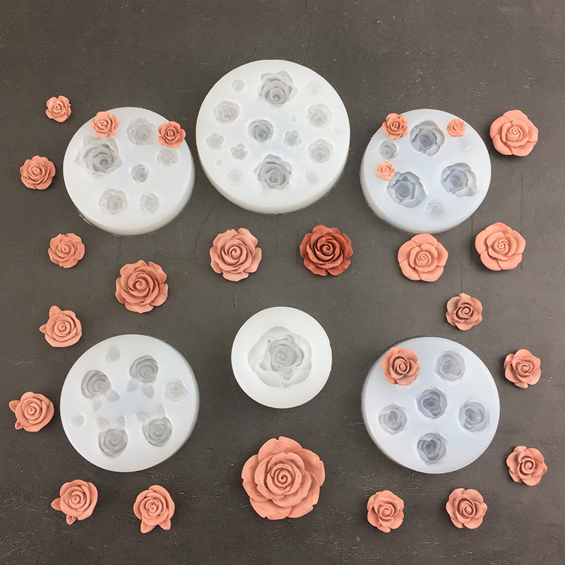 3D Rose Flower Shape Leaf Sili - Soap Making Utensils ulasan dan harga