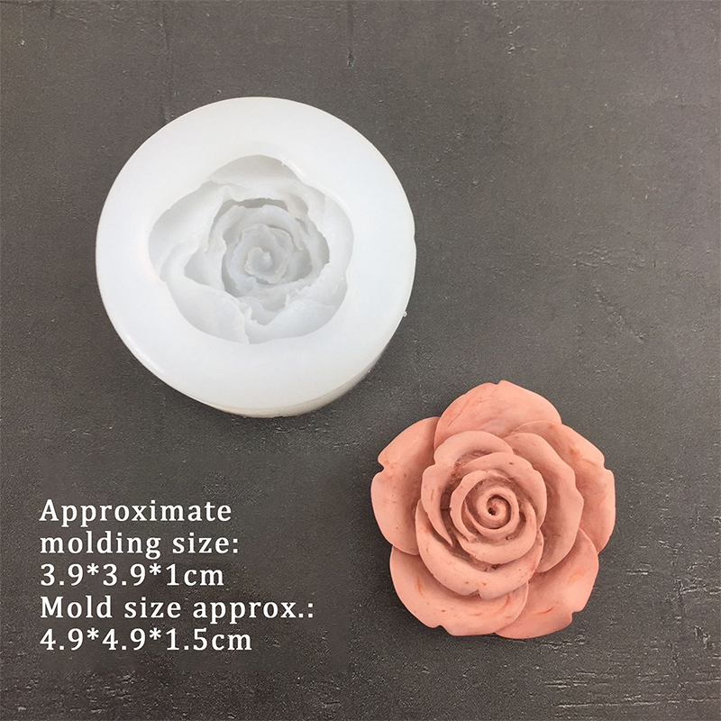 3D Rose Flower Shape Leaf Sili - Soap Making Utensils ulasan dan harga