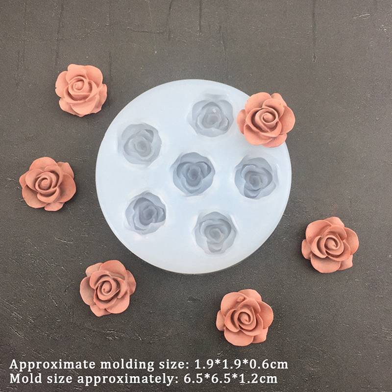 3D Rose Flower Shape Leaf Sili - Soap Making Utensils ulasan dan harga