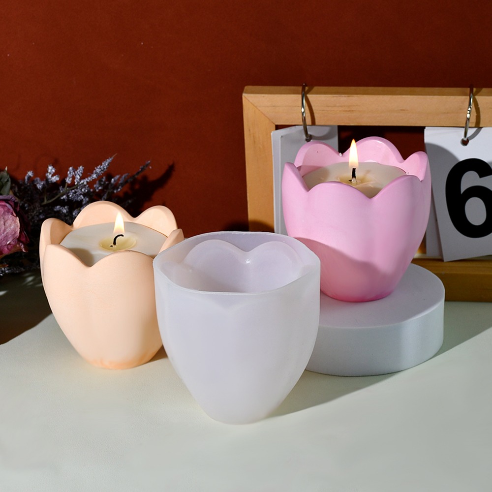 Tulip Candle Holder Silicone M - Soap Making For Beginners ulasan dan harga