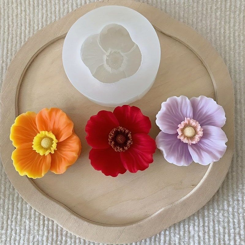 3Flower silicone mold，Silicone - Soap Making Liquid ulasan dan harga