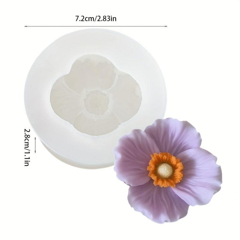 3Flower silicone mold，Silicone - Soap Making Liquid ulasan dan harga