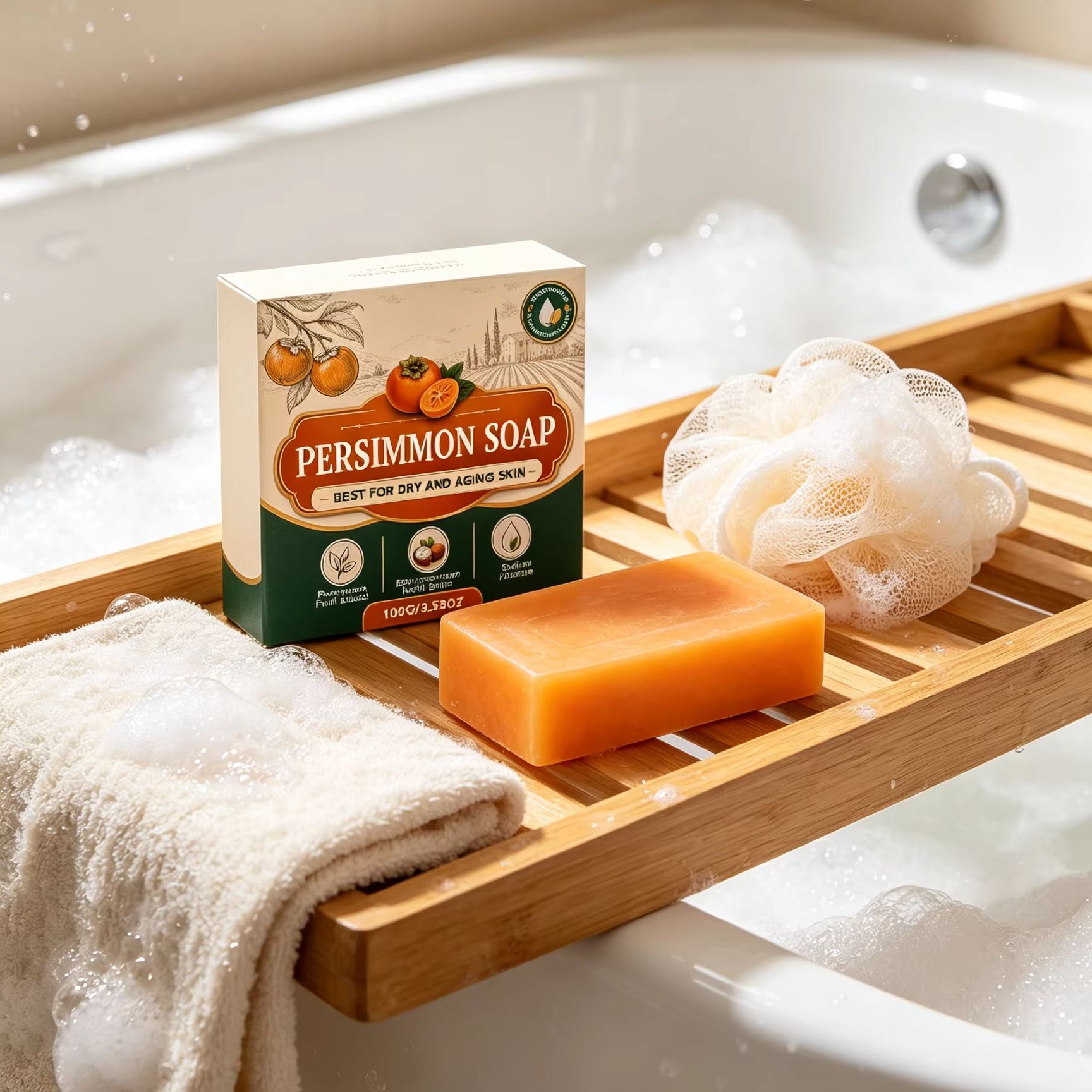 Persimmon Soap Body Odor Remov - Shea Butter Raw ulasan dan harga