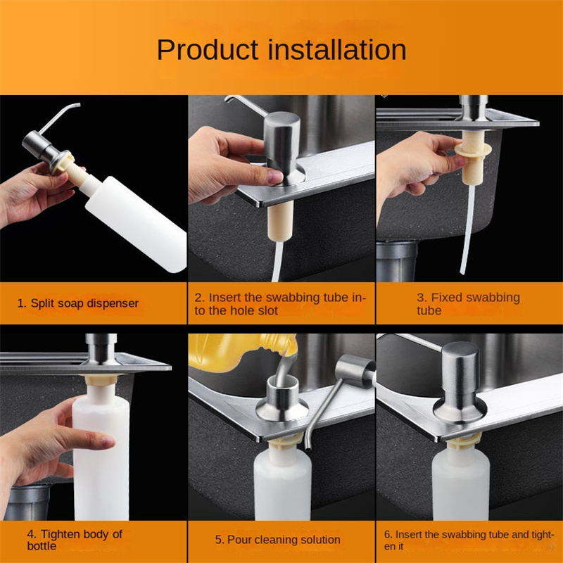Stainless Steel Sink Soap Disp - Soap Making Liquid ulasan dan harga