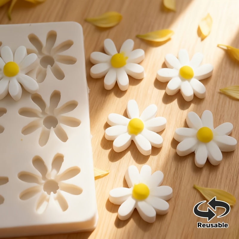 1pc 3D Daisy Sunflower Silicon - Soap Making Utensils ulasan dan harga
