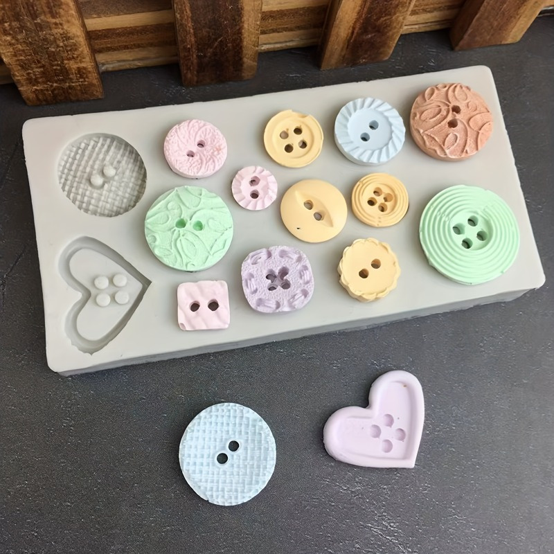Buttons Shape Silicone Mold Si - Soap Making Utensils ulasan dan harga