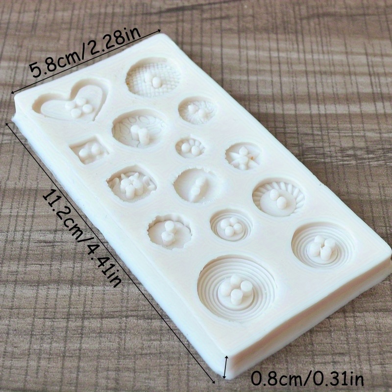 Buttons Shape Silicone Mold Si - Soap Making Utensils ulasan dan harga