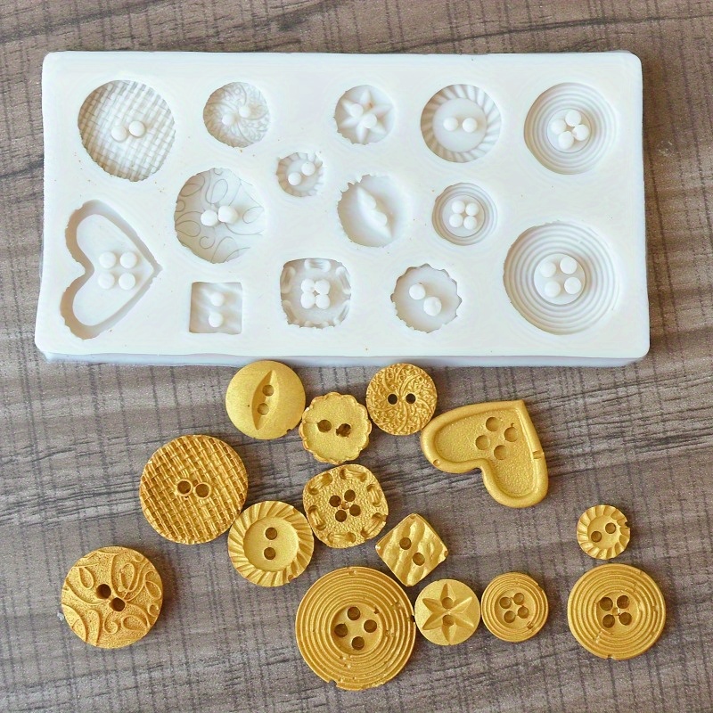 Buttons Shape Silicone Mold Si - Soap Making Utensils ulasan dan harga
