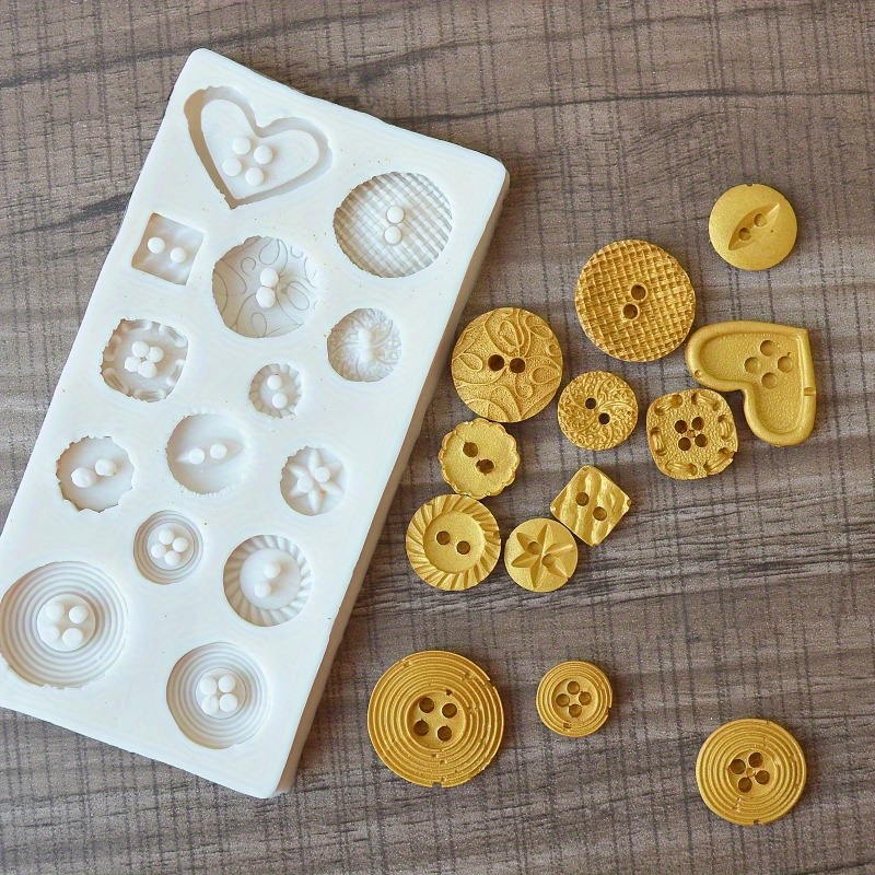 Buttons Shape Silicone Mold Si - Soap Making Utensils ulasan dan harga