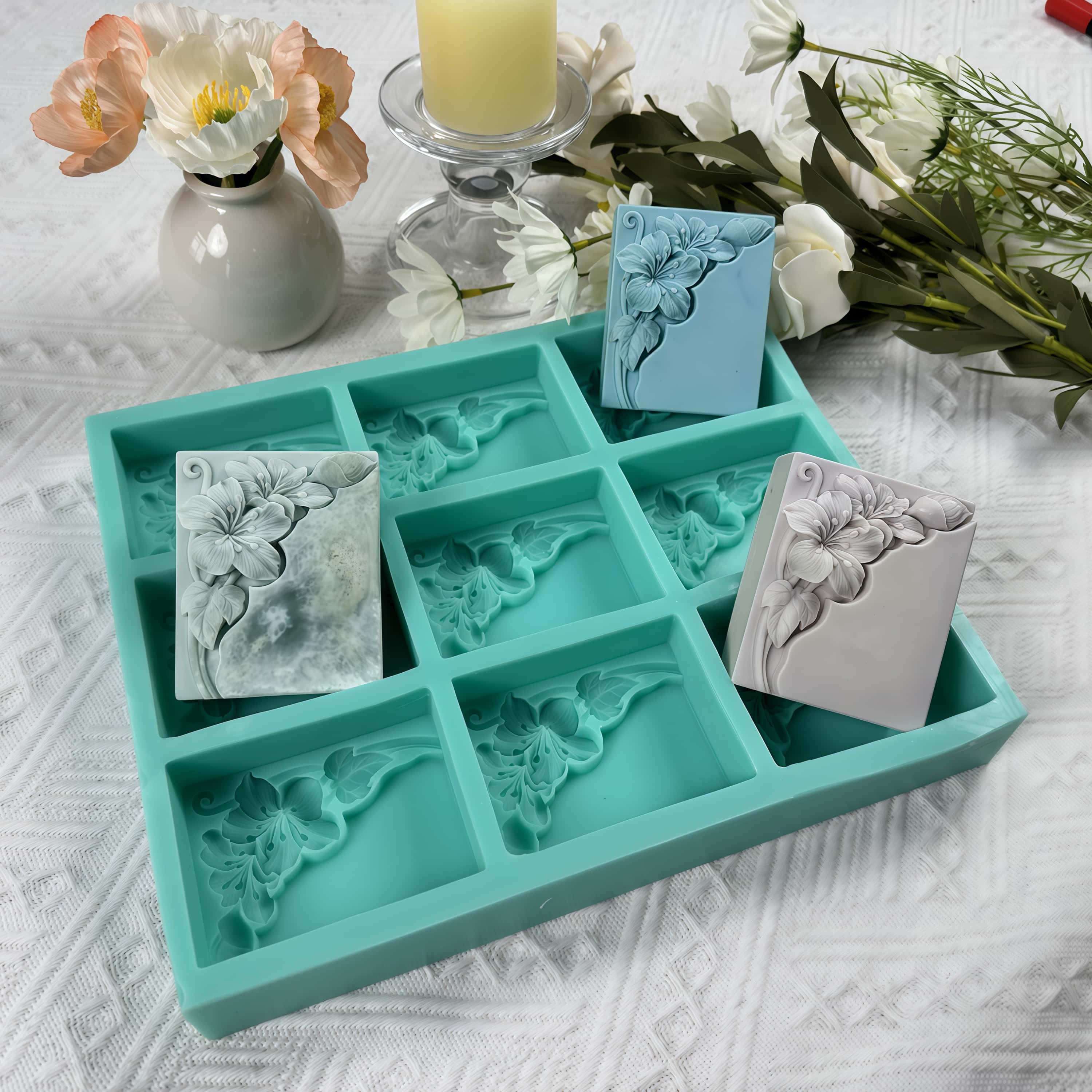 9 Cavities Tung Flower Soap Mo - Soap Making Guide For Beginners ulasan dan harga