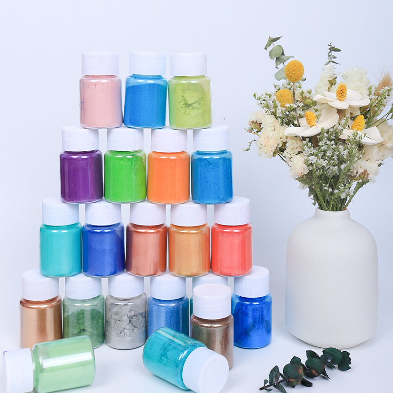 20ml-54colors Slim Pearl Nail  - Mica Powder Colorant ulasan dan harga