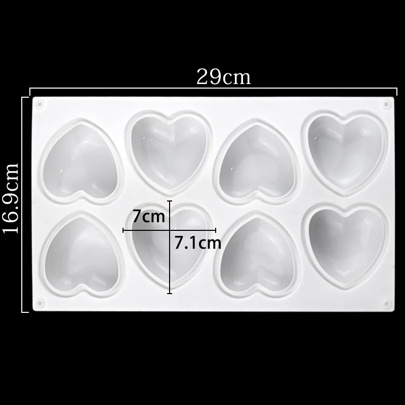 Love Heart Silicone Soap Mold  - Soap Making For Beginners ulasan dan harga