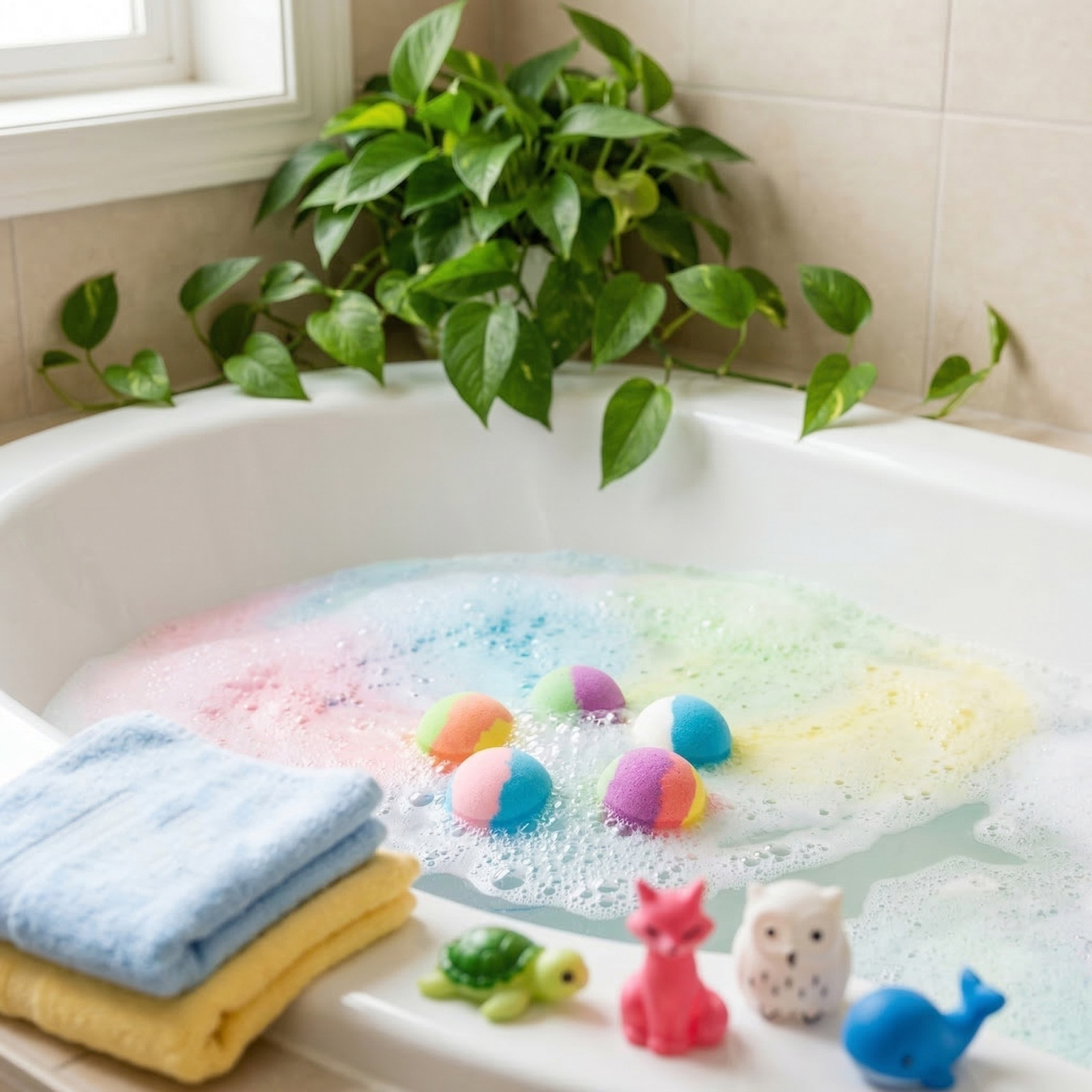 24 PCS Surprise Bath Bombs Spa - Shea Butter Raw ulasan dan harga
