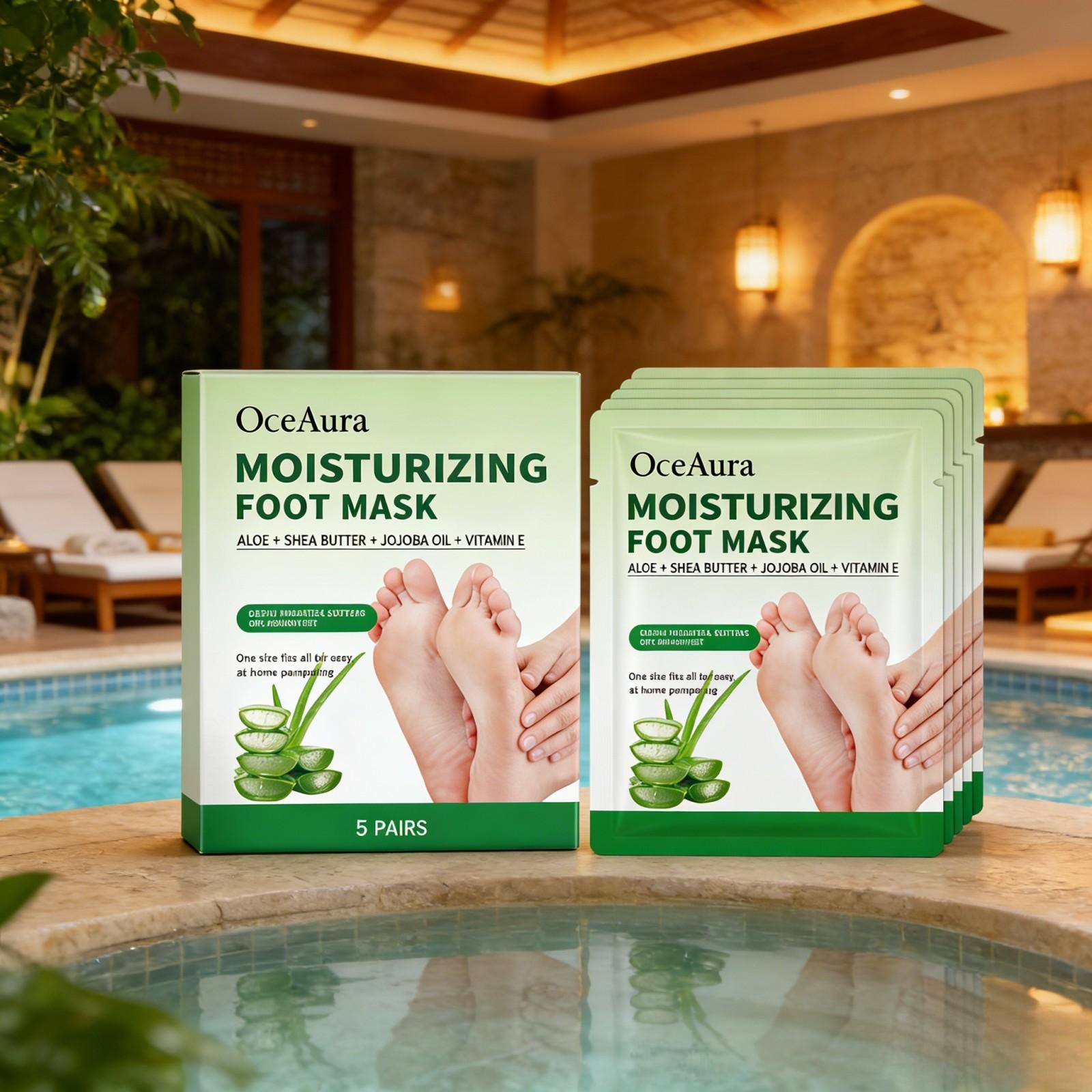 OceAura Moisturizing Foot Mask - Shea Butter Raw ulasan dan harga