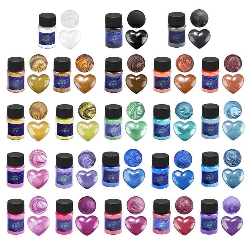 24Colors Epoxy Resin Dye Mica  - Mica Powder Colorant ulasan dan harga