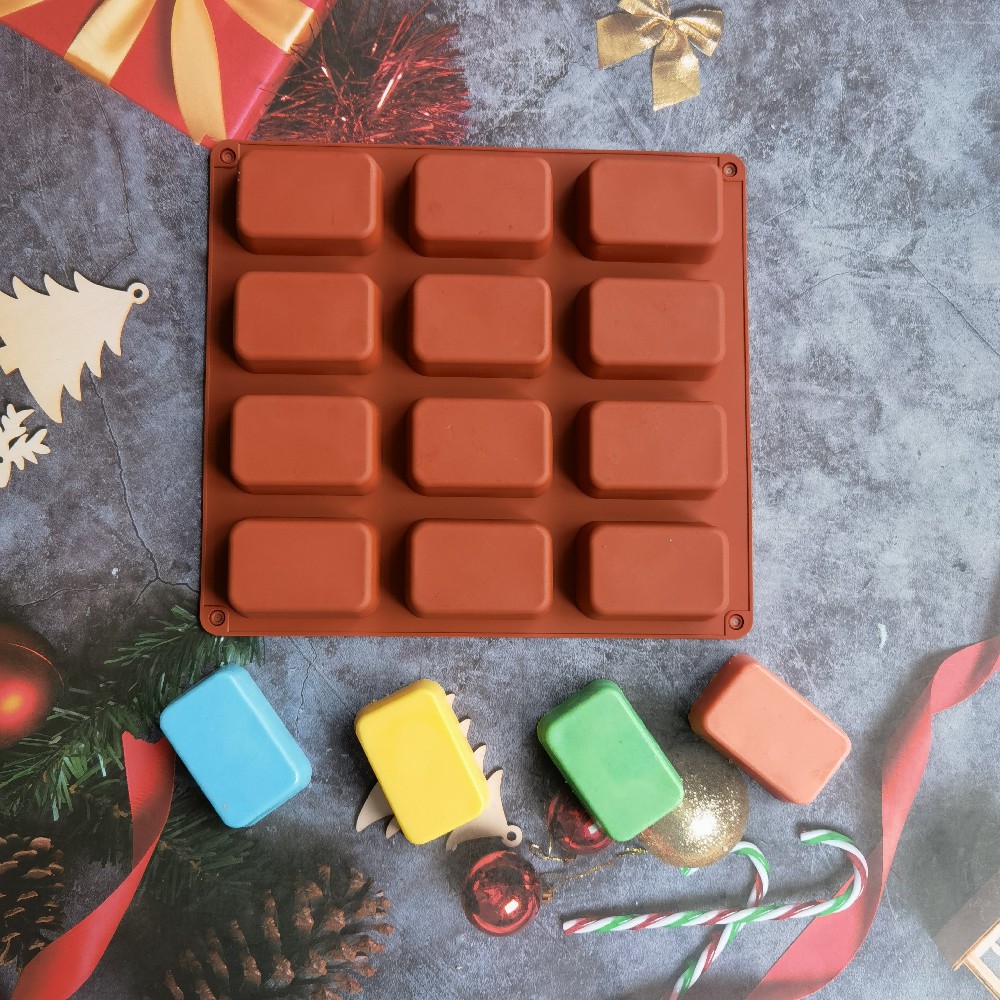 12 Cavity Square Silicone Soap - Soap Making For Beginners ulasan dan harga