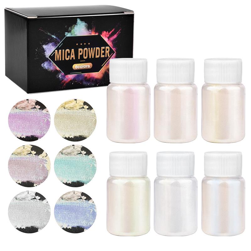 6 Pcs-Set Epoxy Resin Dye Mica - Mica Powder Colorant ulasan dan harga